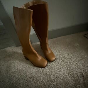 Crown Vintage Tan Over the Knee Boots